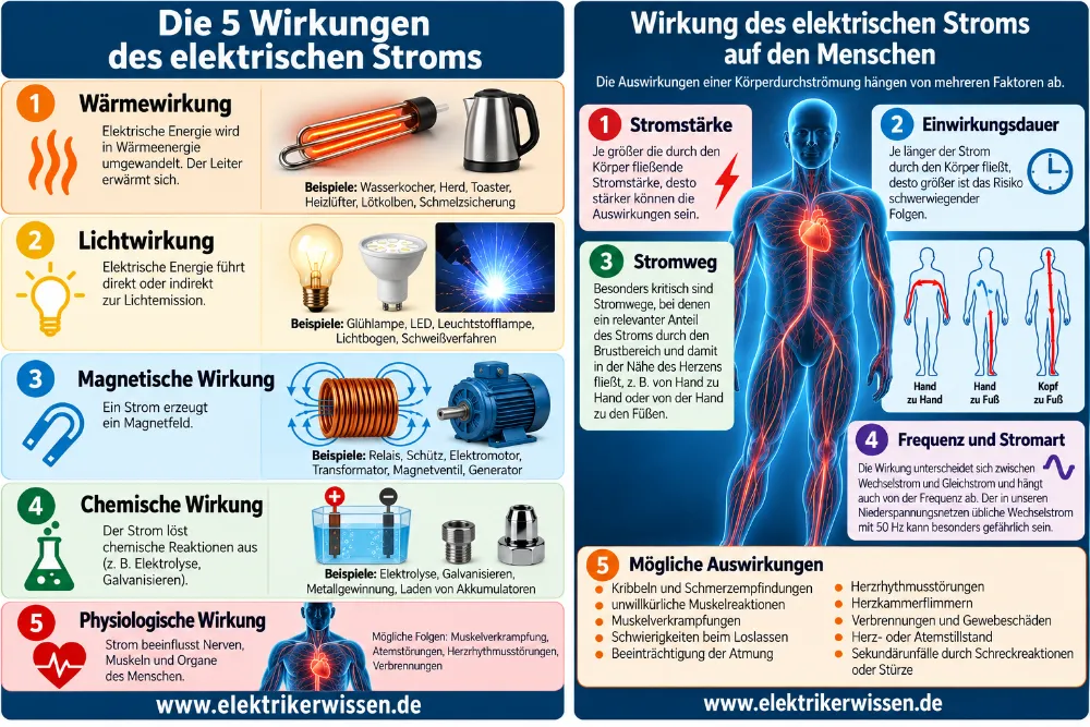 Wirkungen des elektrischen Stroms