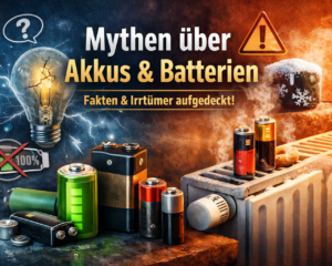 Mythen über Akkus und Batterien