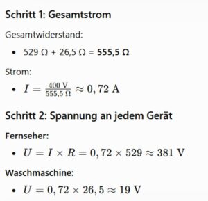 Sternpunktverschiebung Formeln Beispiel