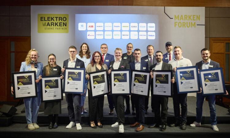 Gewinner Meisterstipendium 2025, Quelle: Elektromarken. Starke Partner. e.V.